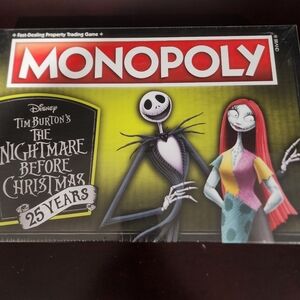 LE Nightmare Before Christmas Monopoly Sealed 25th Anniversary